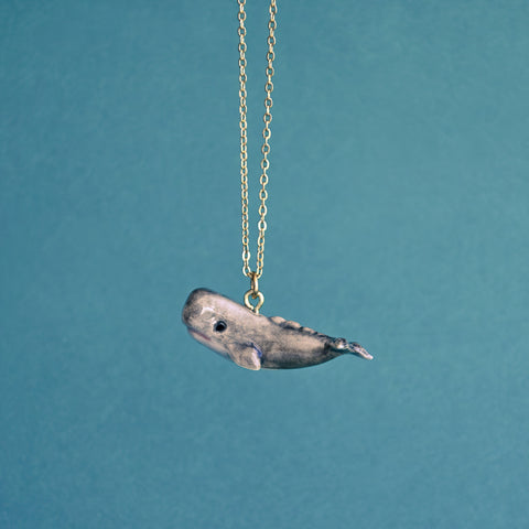 Sperm Whale Necklace | Camp Hollow Ceramic Animal Jewelry