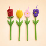 Spring Flower Candle Set