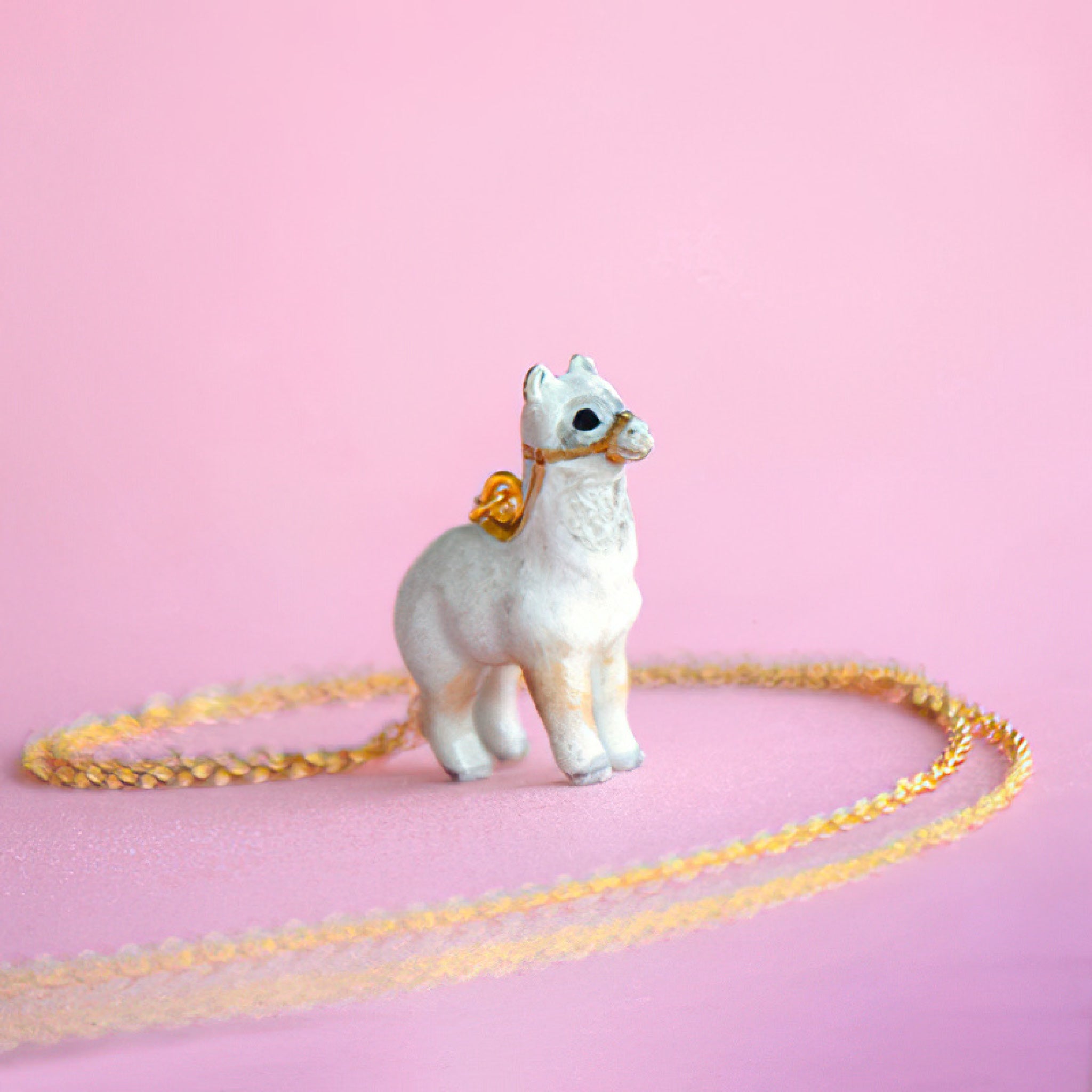Llama Necklace | Camp Hollow Ceramic Animal Jewelry