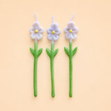 White Daisy Candle Set (x3)