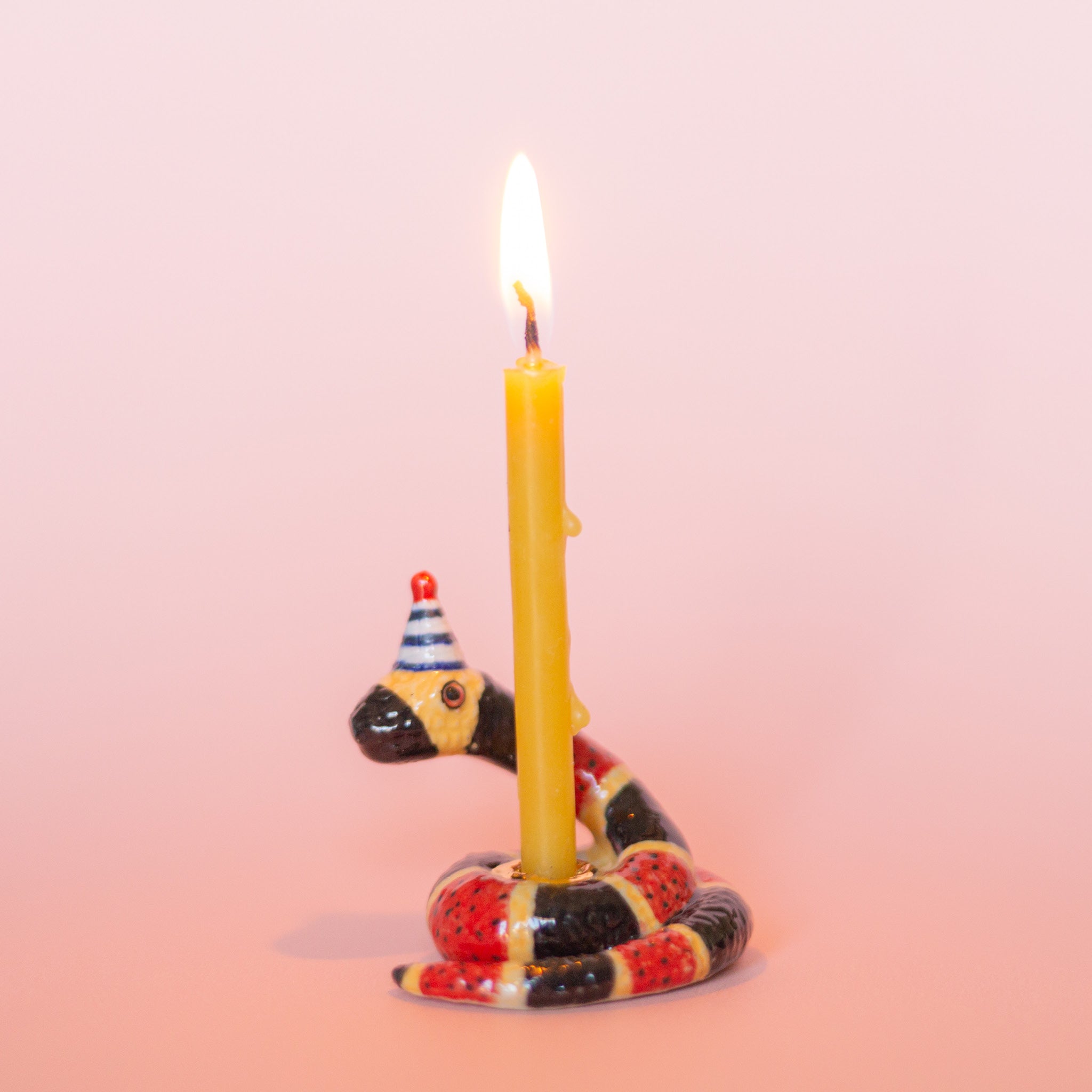 Snake Cake Topper | Camp Hollow Ceramic Candle Holder