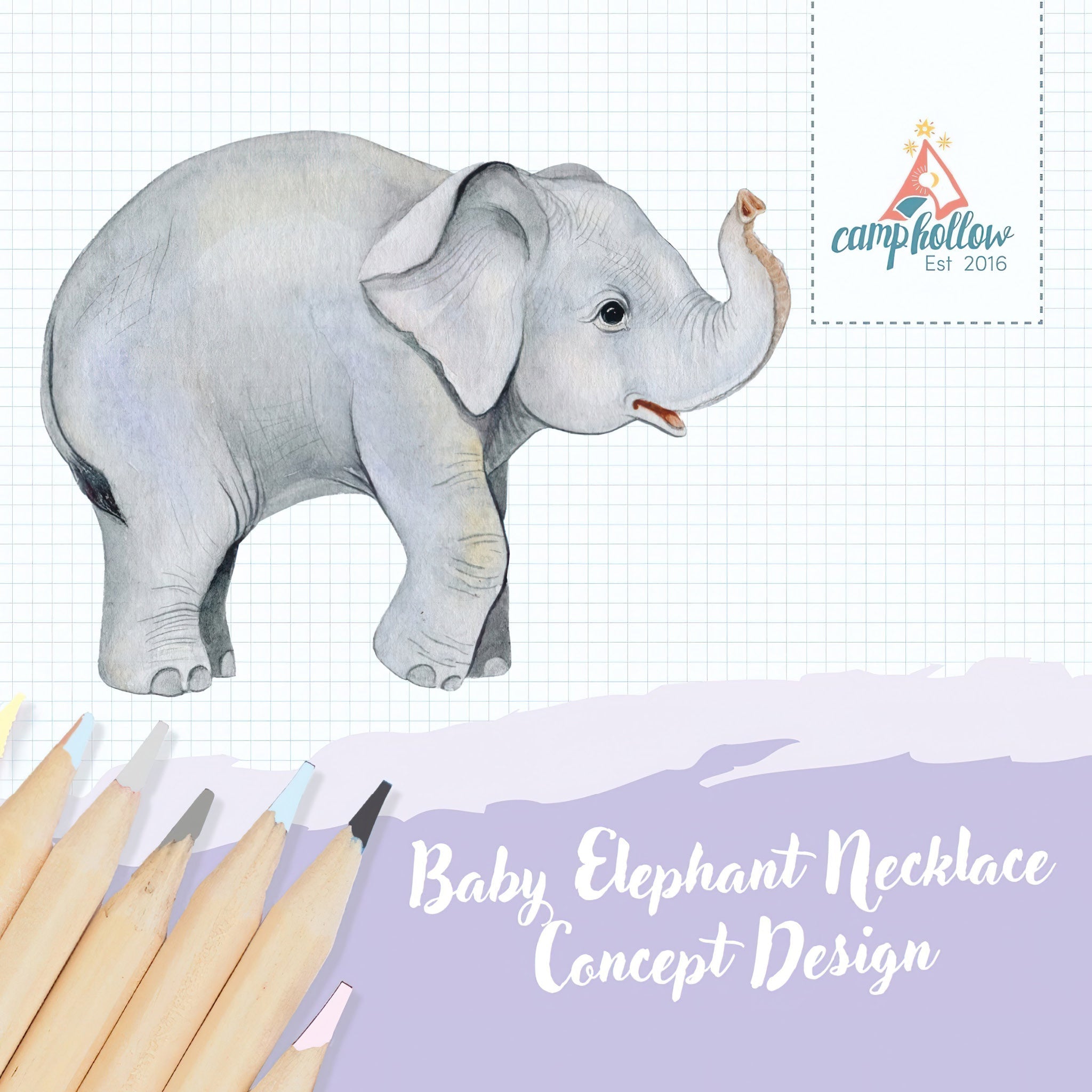 Baby Elephant Necklace