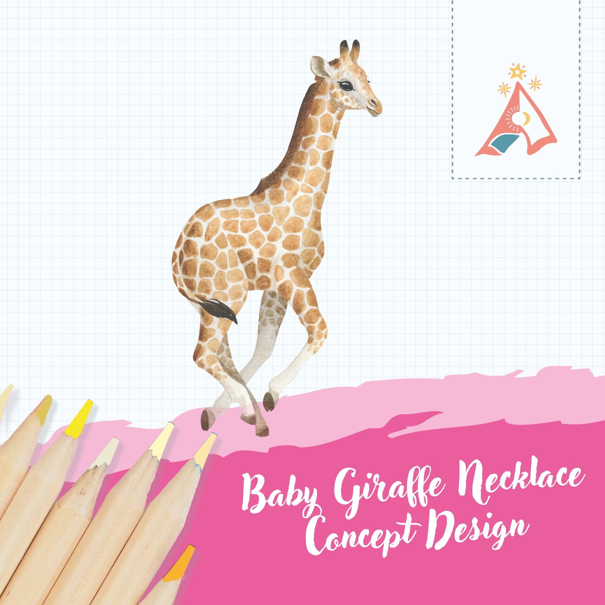 Baby Giraffe Necklace