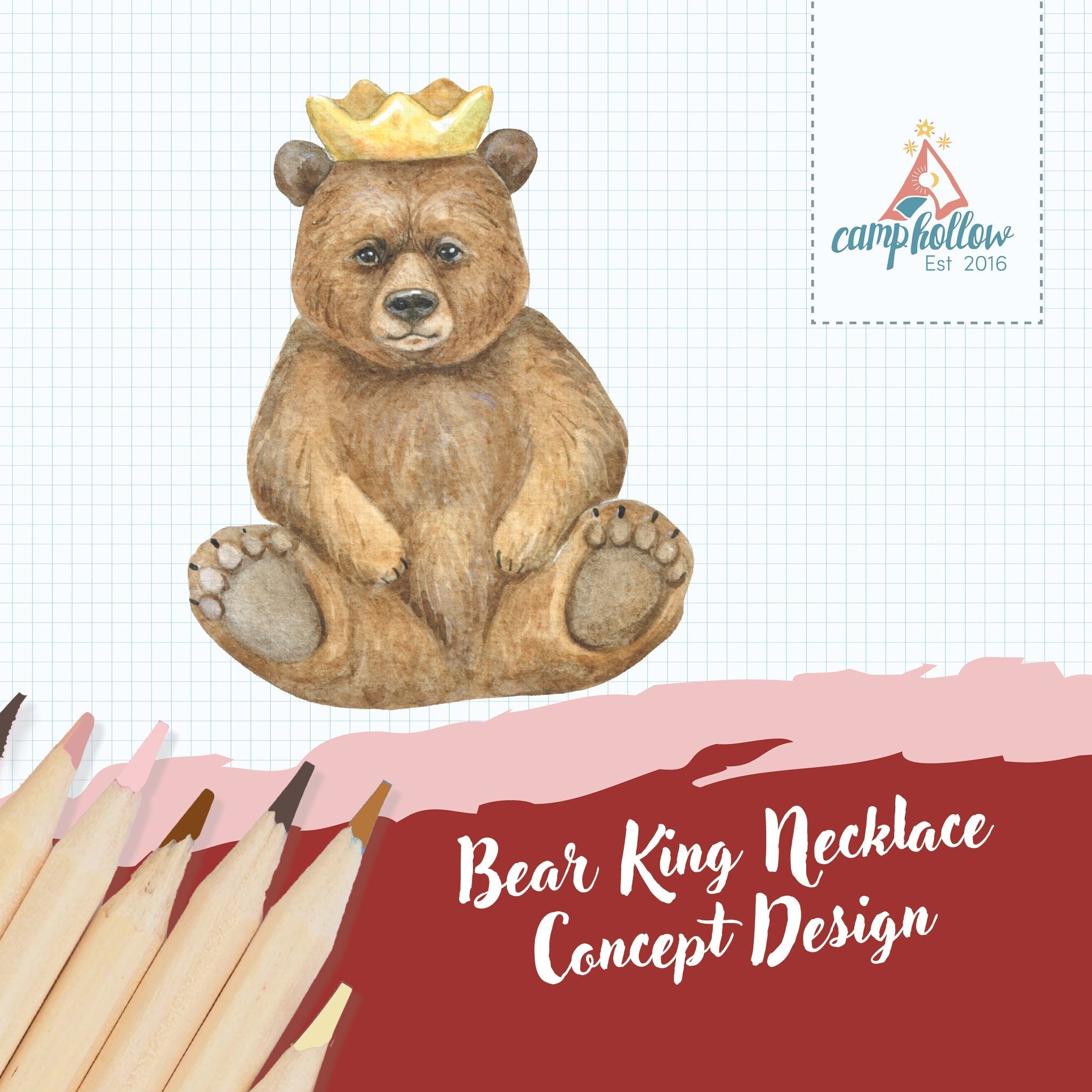 Bear Necklace | Camp Hollow Ceramic Animal Jewelry