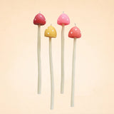 Beeswax Mushroom Candle Set of 4