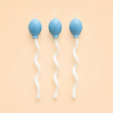 Blue Balloon Candle Set (x3)