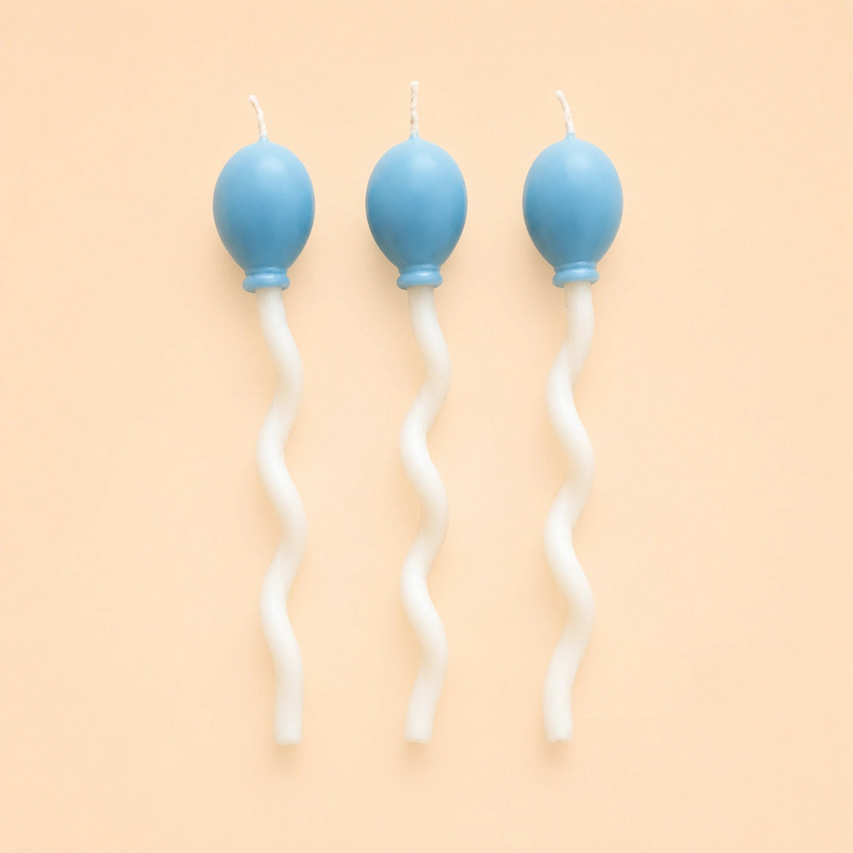 Blue Balloon Candle Set (x3)