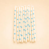 Blue Cloud Pattern Candle Set (x10)
