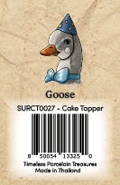 Blue Goose Barcode Sticker