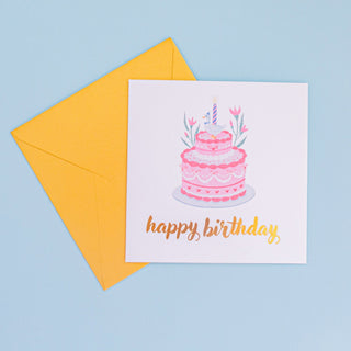 Blue Goose Birthday Card