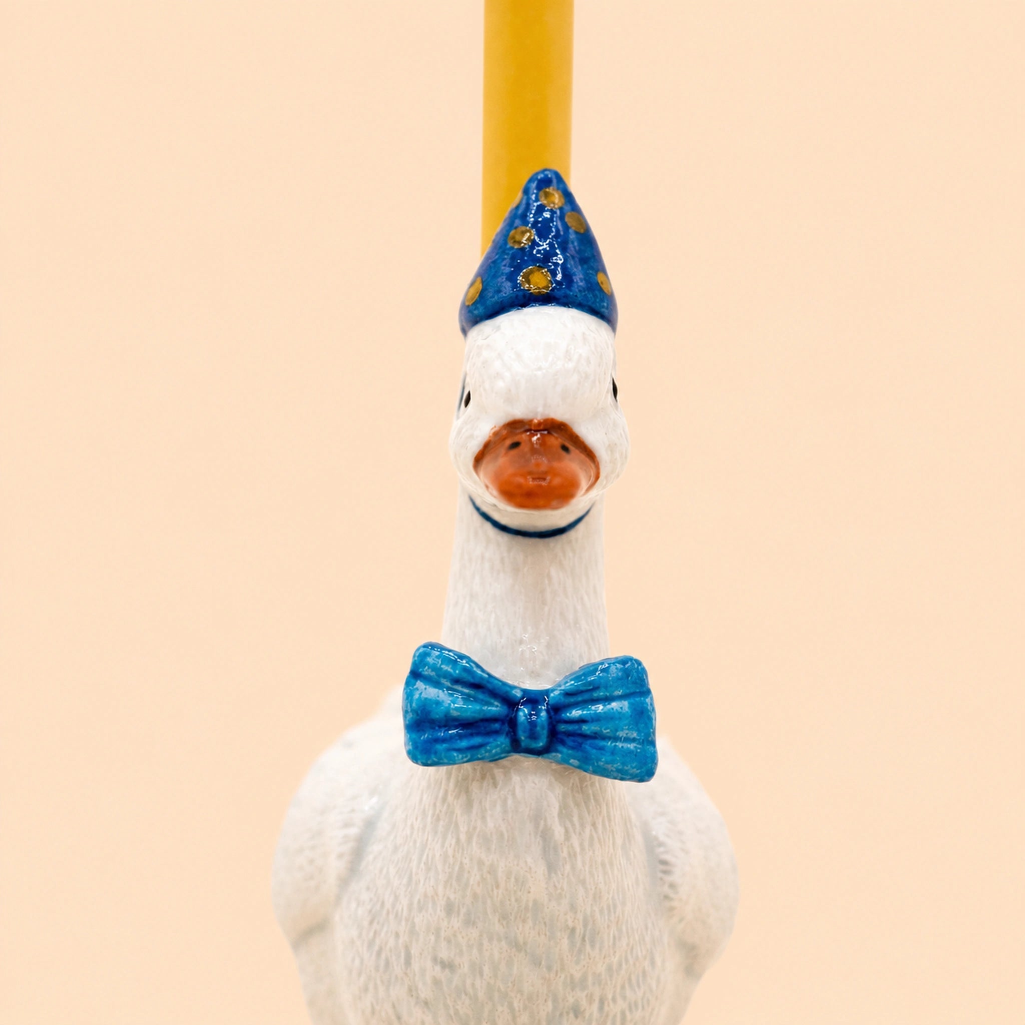 Goose Cake Topper | Camp Hollow Porcelain Party Animal | Ceramic Candle Holder | Party Animal Birthday Decor | Boy Blue