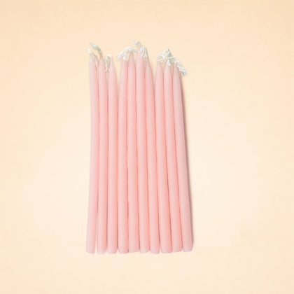 Blush Pink Tapered Birthday Candle Set | Camp Hollow