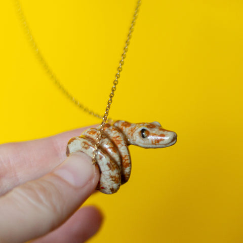 Brown Python Necklace