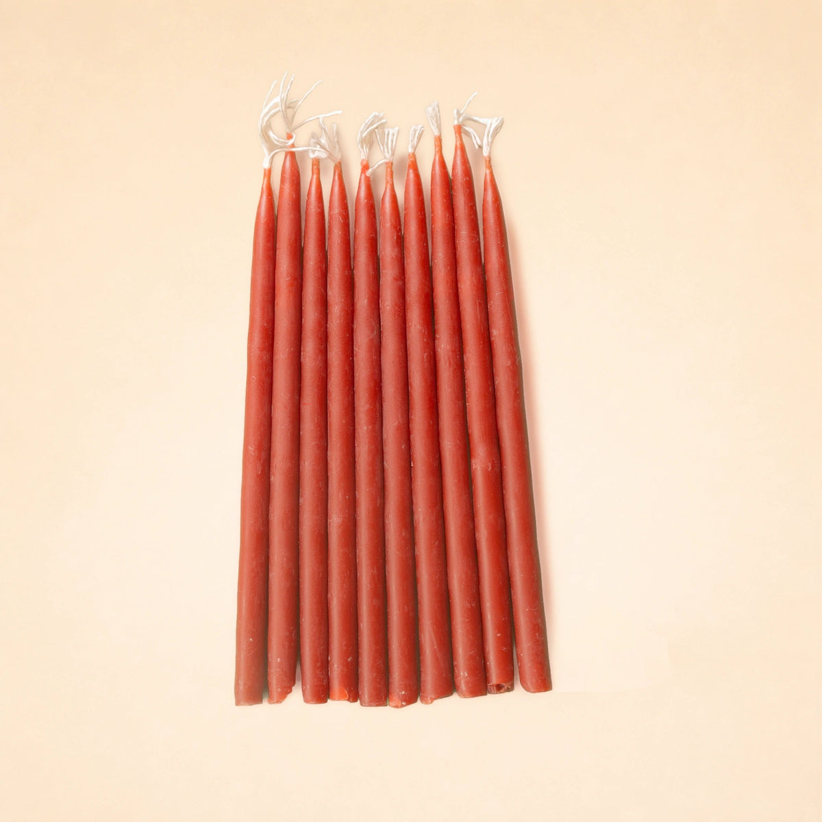 Burnt Amber Tapered Birthday Candle Set | Camp Hollow
