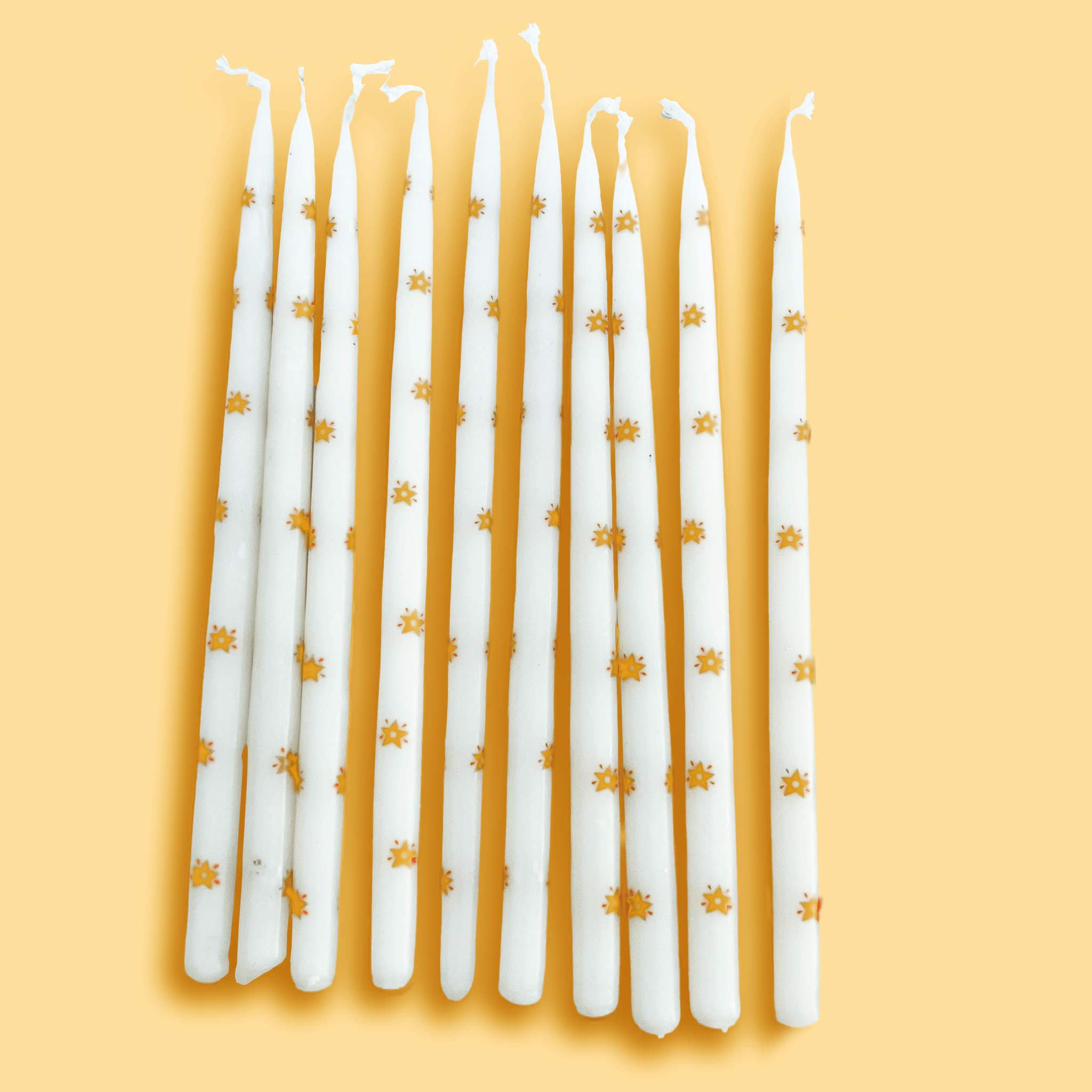Camp Hollow Stars Tapered Candles (x10)
