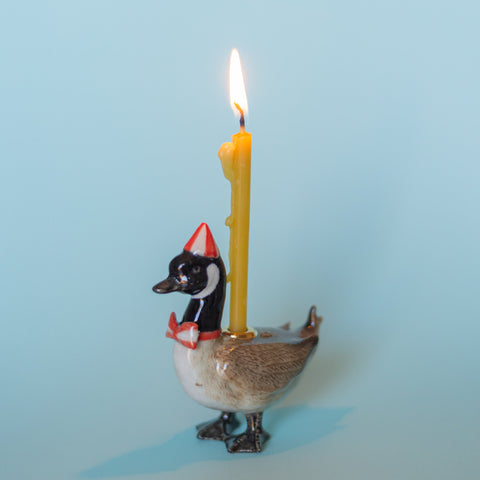 Goose Cake Topper | Camp Hollow Ceramic Candle Holder