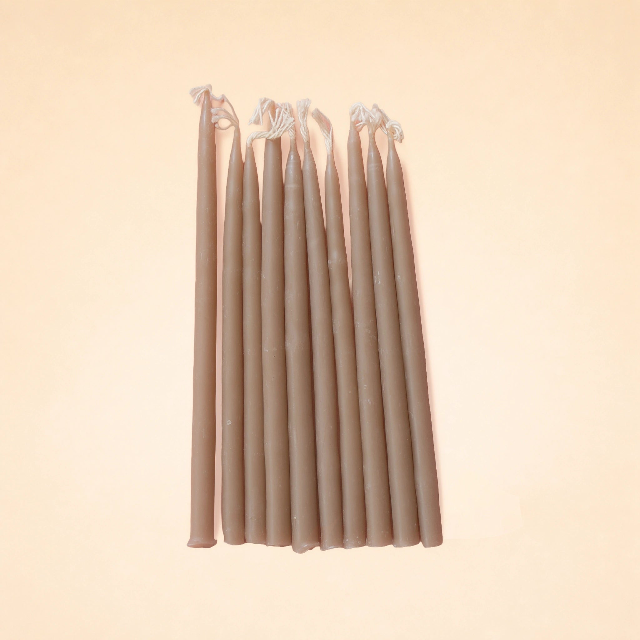 Caramel Glow Tapered Birthday Candle Set | Camp Hollow