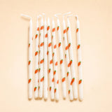Carrot Pattern Candle Set (x10)