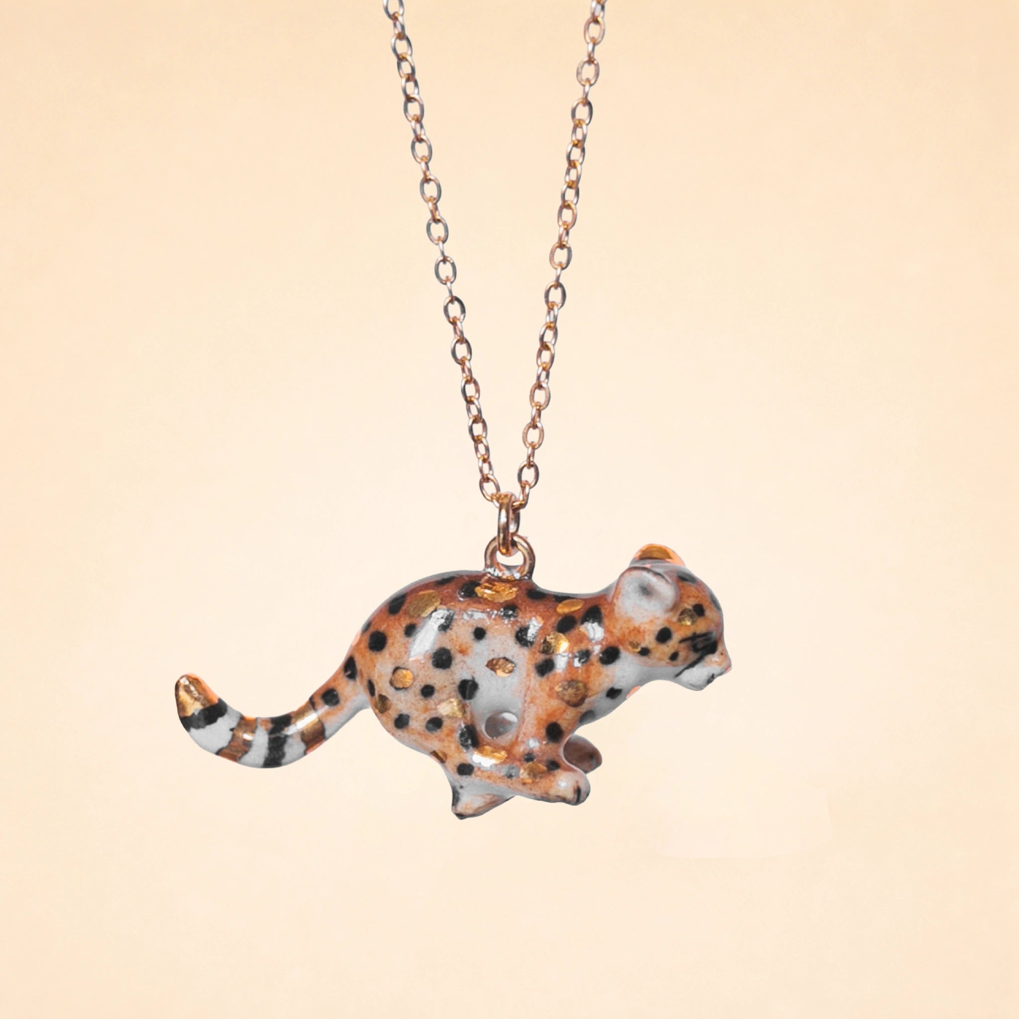 Cheetah Cub “Touch of Gold” Necklace