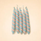 Cloudy Sky Twisted Beeswax Candles