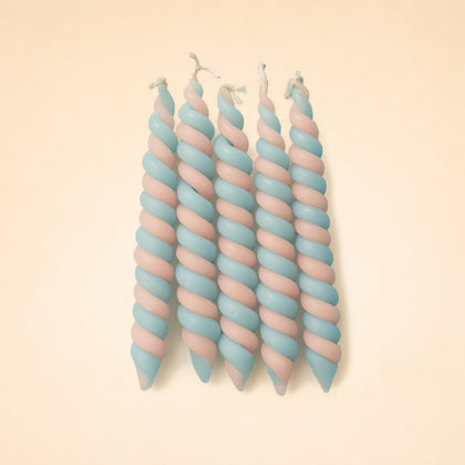 Cloudy Sky Twisted Beeswax Birthday Candle Set | ⛺️ Camp Hollow