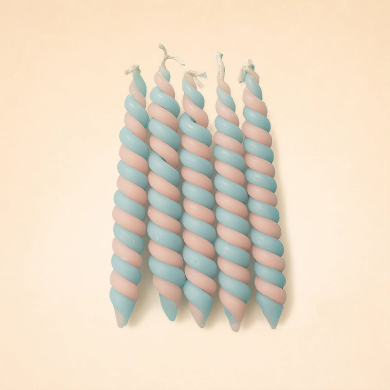 Cloudy Sky Twisted Beeswax Birthday Candle Set | ⛺️ Camp Hollow