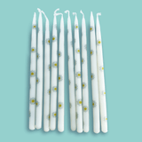 Daisy Tapered Candles (x10)