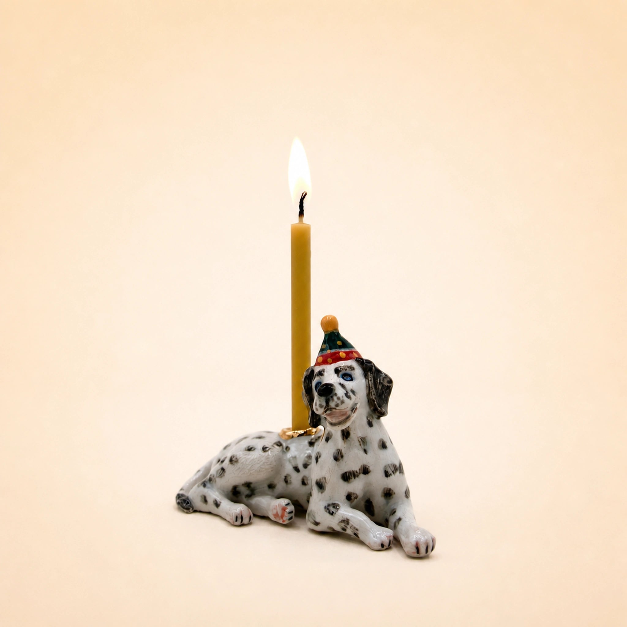 Dalmatian Dog Cake Topper | Camp Hollow Porcelain Party Animal | Ceramic Candle Holder | Party Animal Birthday | Chinese Zodiac