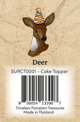 Deer (fawn) Cake CT Barcode Sticker