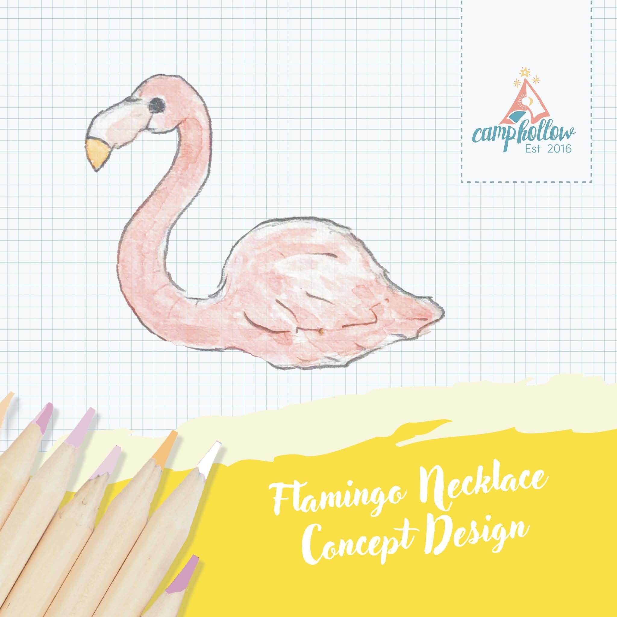 Flamingo Necklace | Camp Hollow Animal Jewelry
