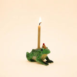 Frog Cake Topper | Porcelain Party Animal | Candle Holder