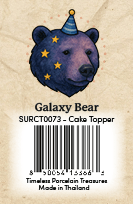 Galaxy Bear CT Barcode Sticker