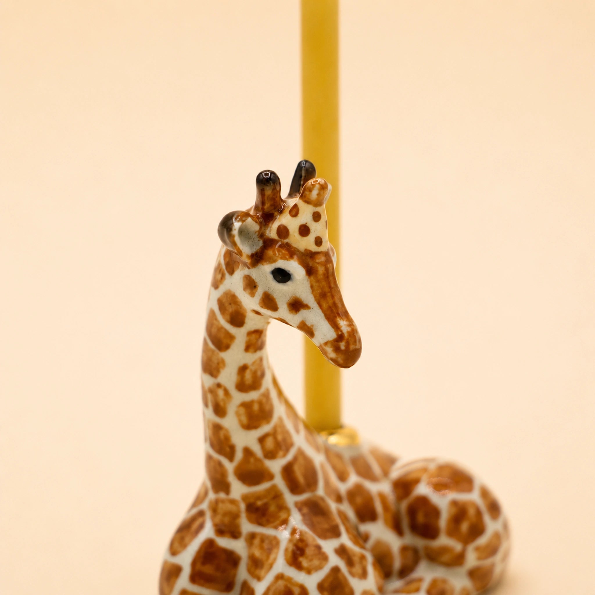 Giraffe Cake Topper | Camp Hollow Porcelain Party Animal | Ceramic Candle Holder | Party Animal Birthday Decor Safari Theme
