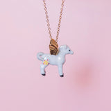 Gold Pegasus Necklace