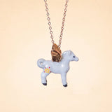Gold Pegasus Necklace
