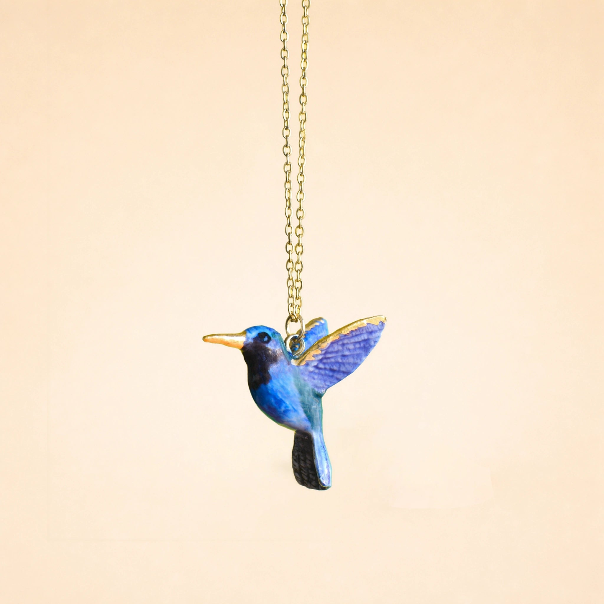 Golden Hummingbird Necklace