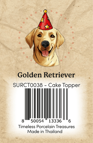 Golden Retriever CT Barcode Sticker