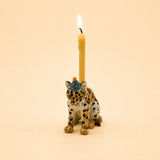 Jaguar Cake Topper | Porcelain Party Animal | Candle Holder