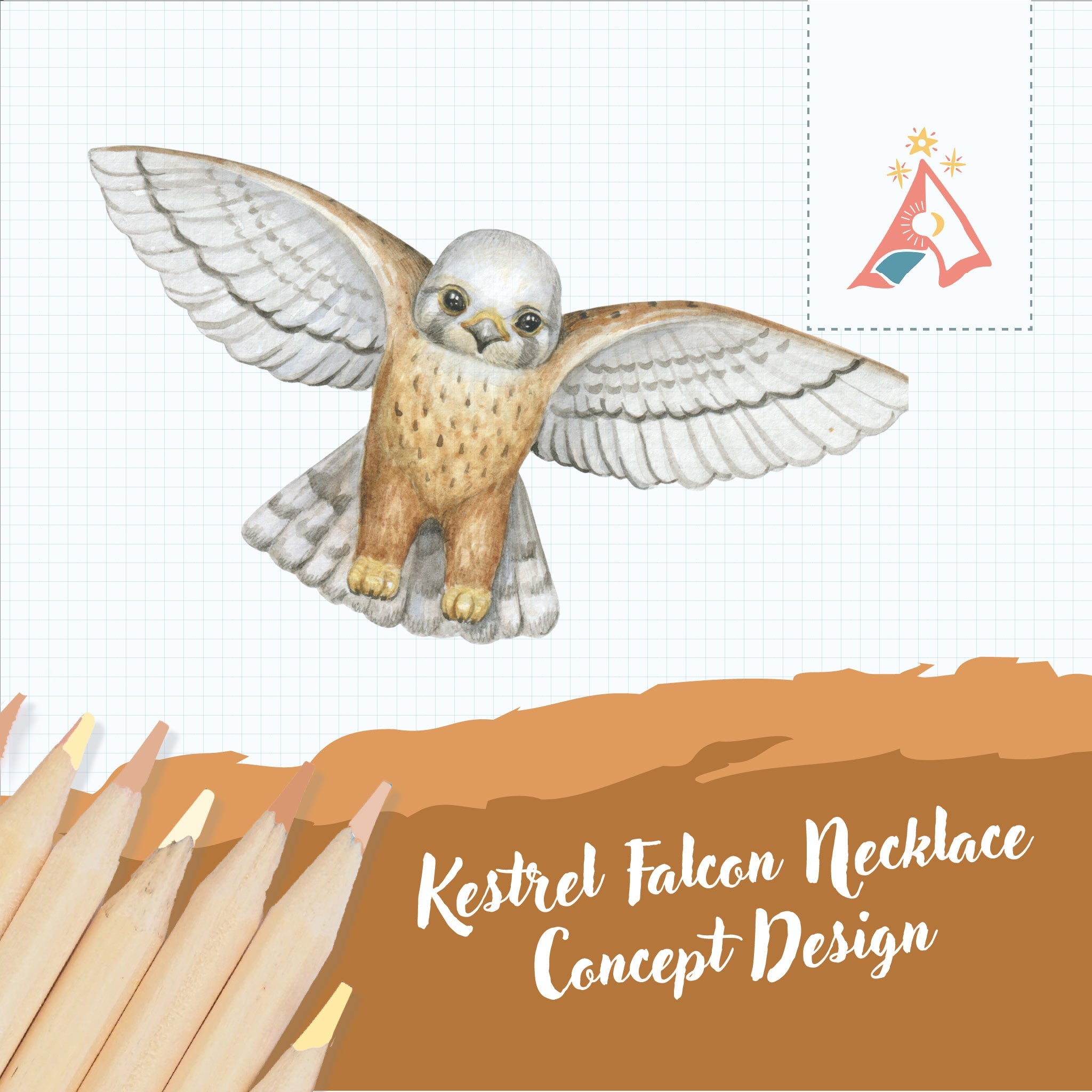 Kestrel Falcon Necklace