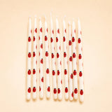 Ladybug Pattern Candle Set (x10)
