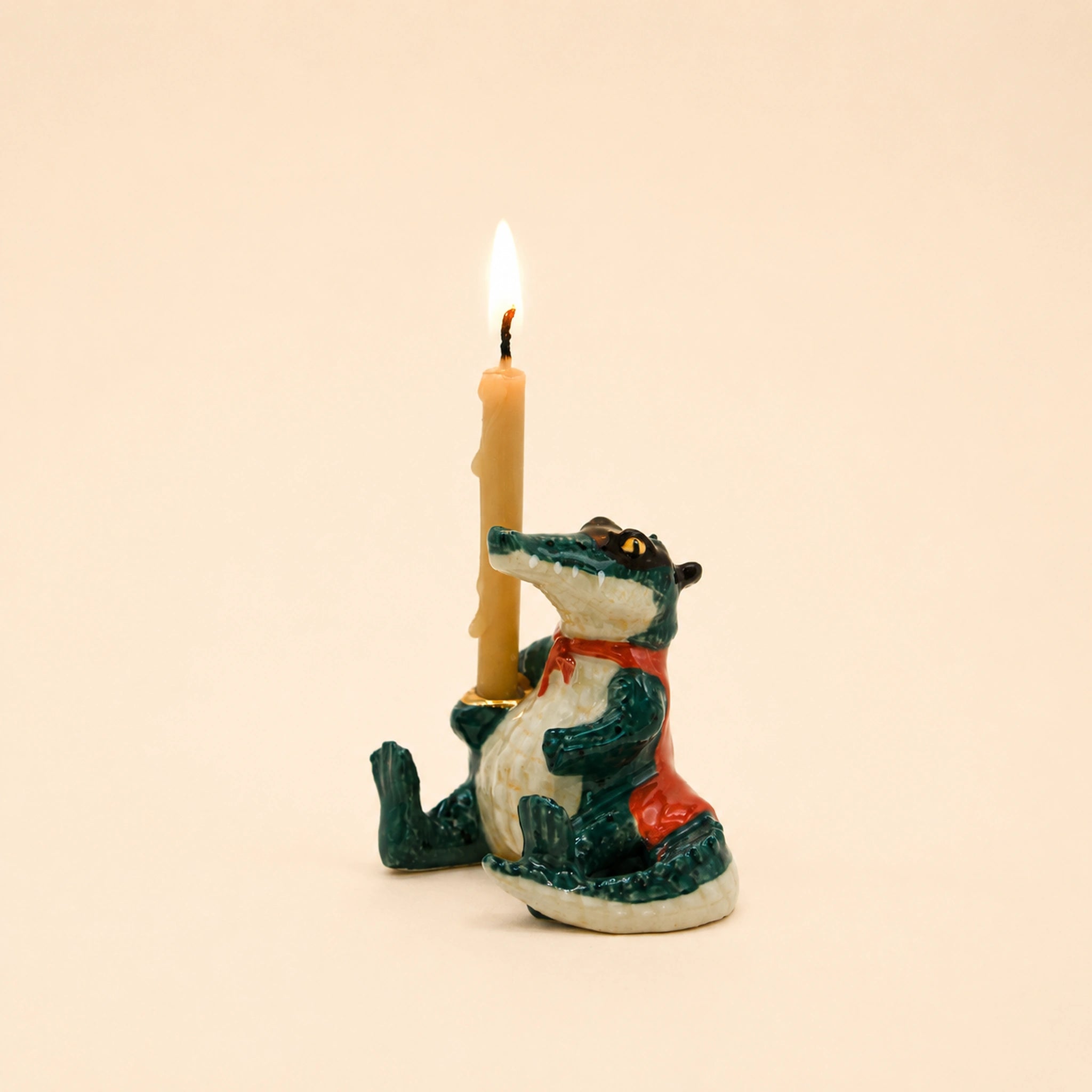 Later Gator Cake Topper | Halloween Candle Holder | Camp Hollow Porcelain | Ceramic Party Animals 
