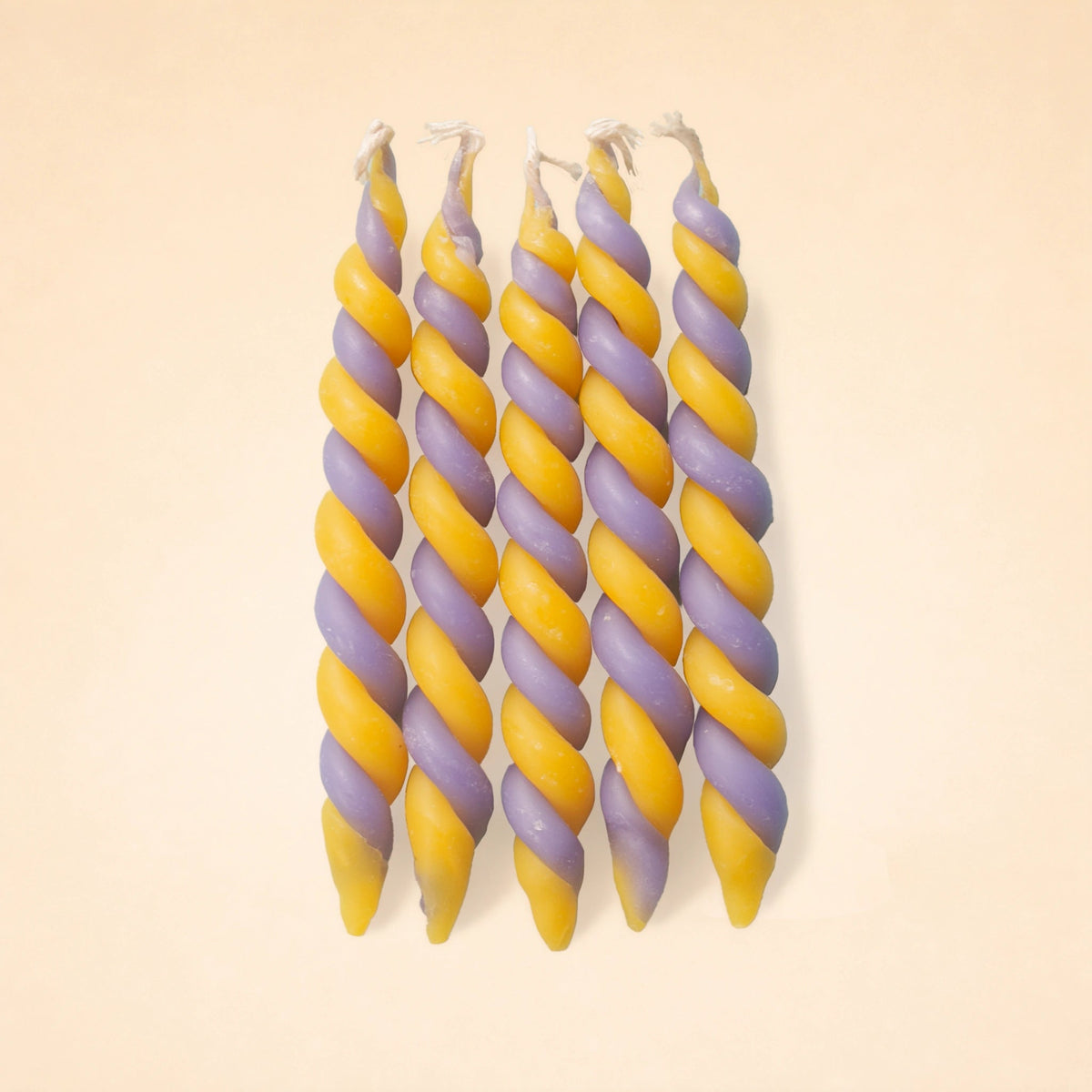 Lavender Glow Twisted Beeswax Birthday Candle Set | ⛺️ Camp Hollow