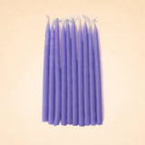Lavender Purple Tapered Candles