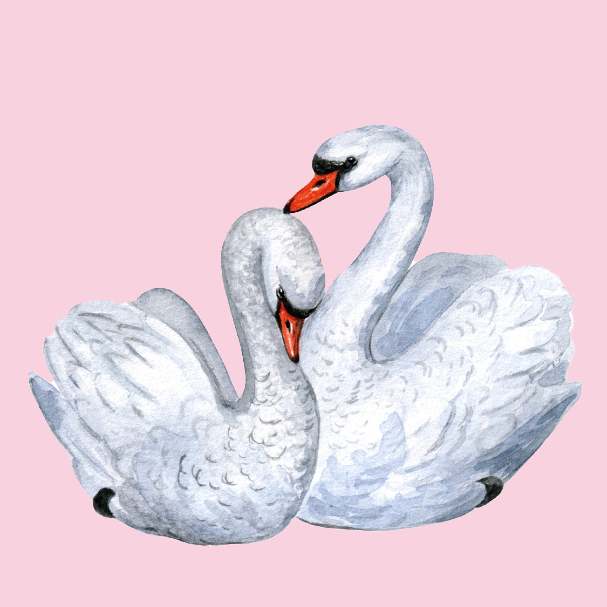 Love Swans Wedding Cake Topper