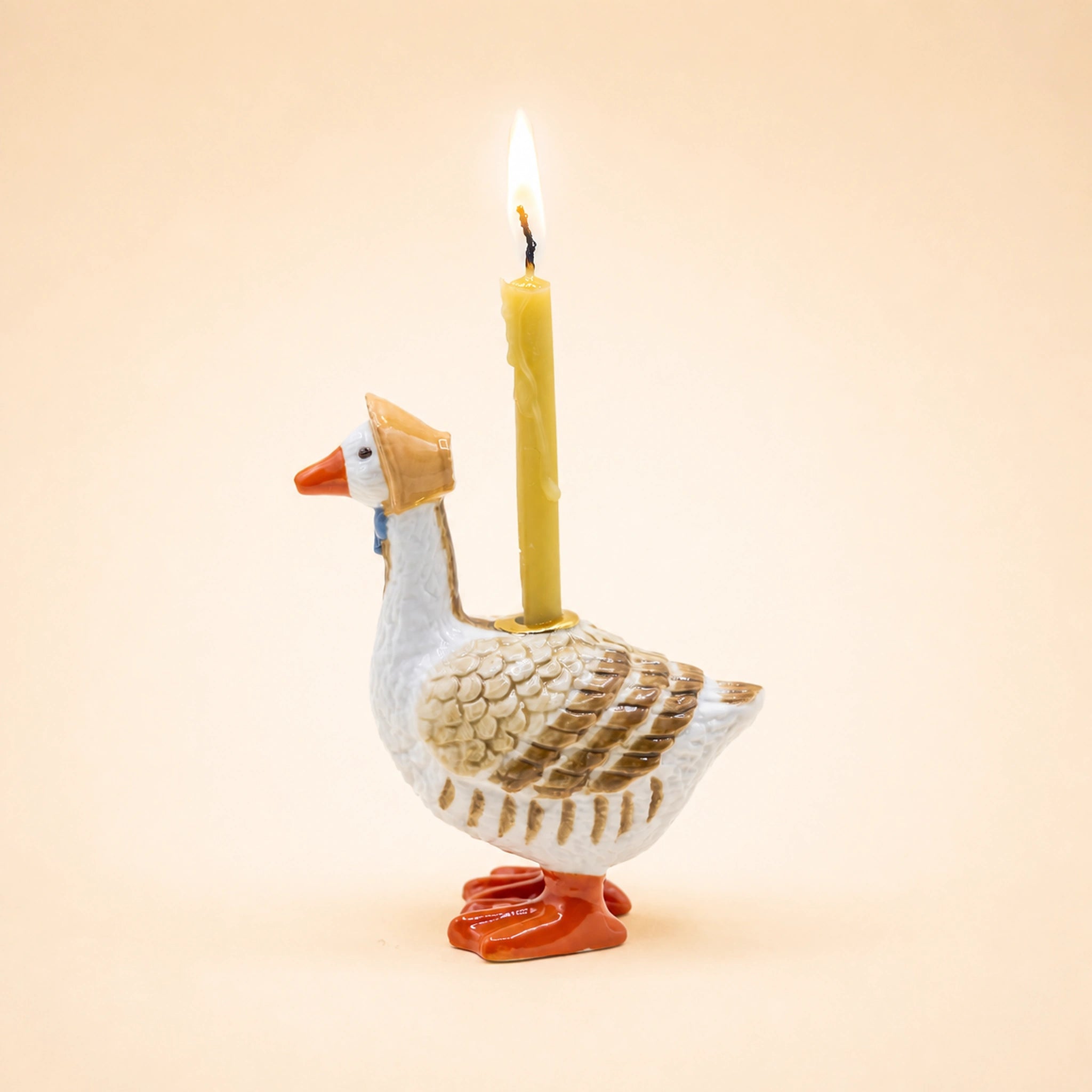 Mother Goose Cake Topper | Camp Hollow Porcelain Party Animal | Ceramic Candle Holder | Party Animal Birthday Decor | Baby Shower