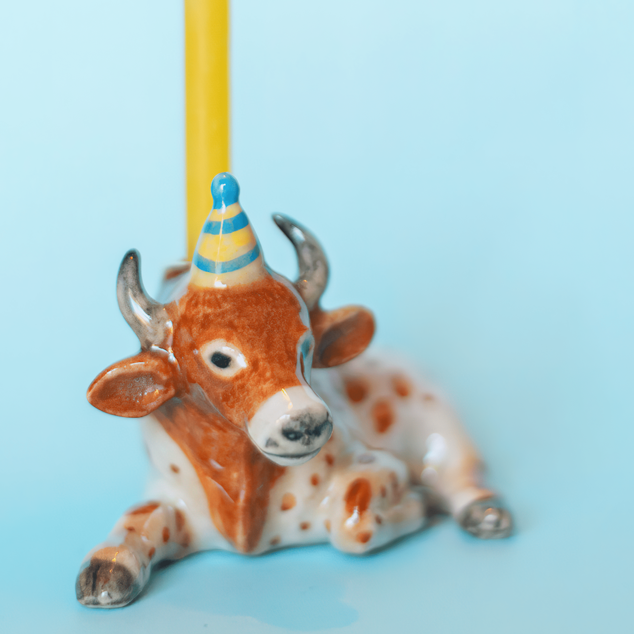 Wish of the Month Club | Limited Edition Subscription | Speckled Longhorn Ox Cake Topper