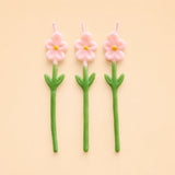Pink Daisy Candle Set (x3)