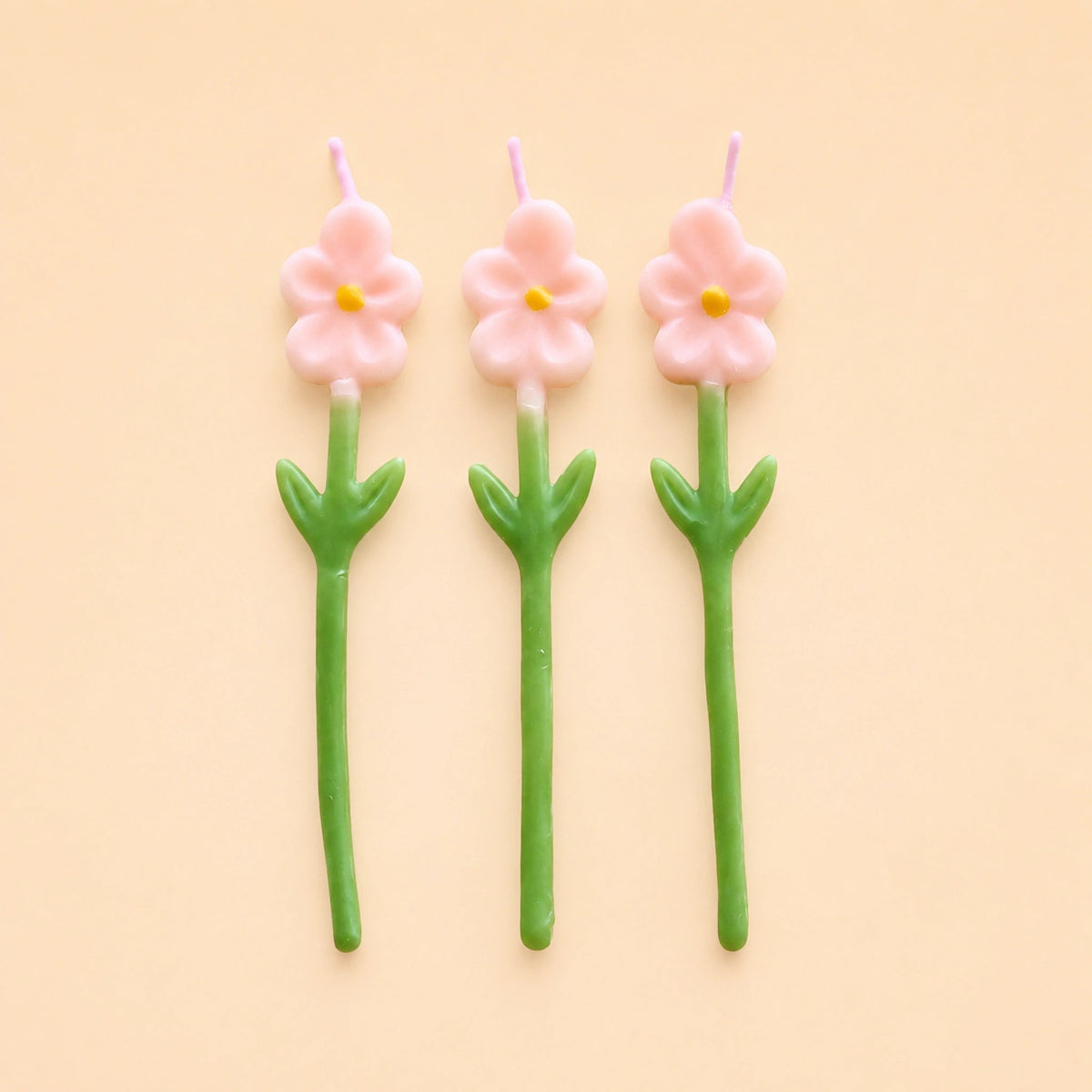 Pink Daisy Candle Set (x3)