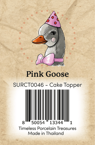 Pink Goose CT Barcode Sticker