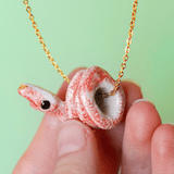 Pink Python Necklace